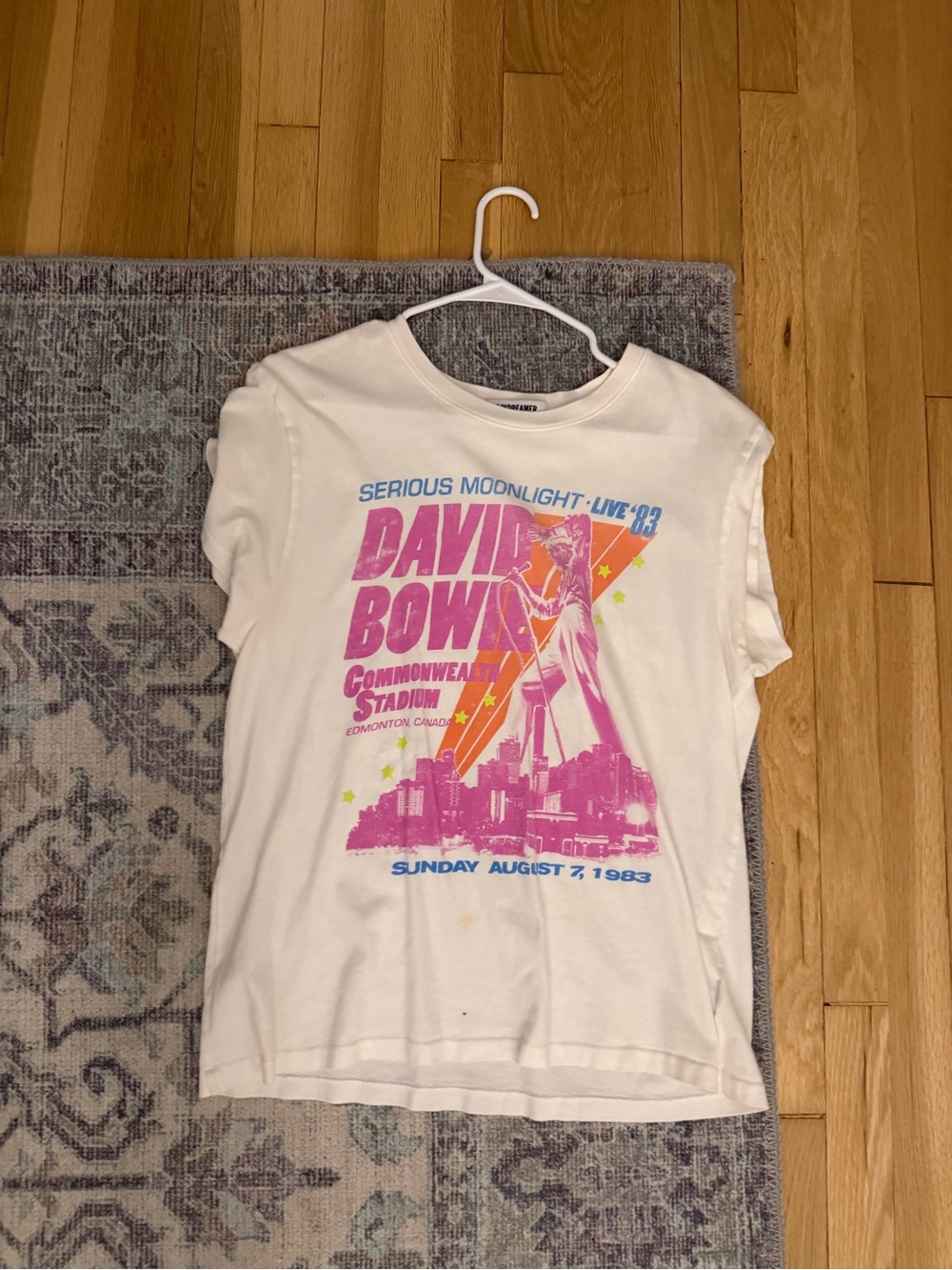 David Bowie Graphic Tee in White Day Dreamer